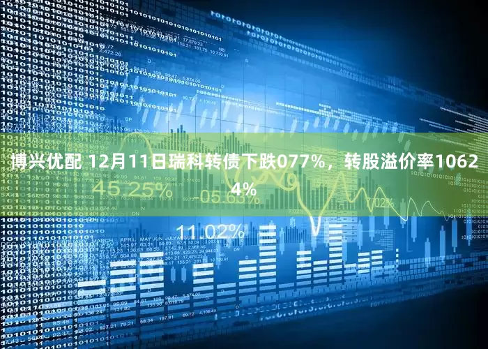 博兴优配 12月11日瑞科转债下跌077%，转股溢价率10624%